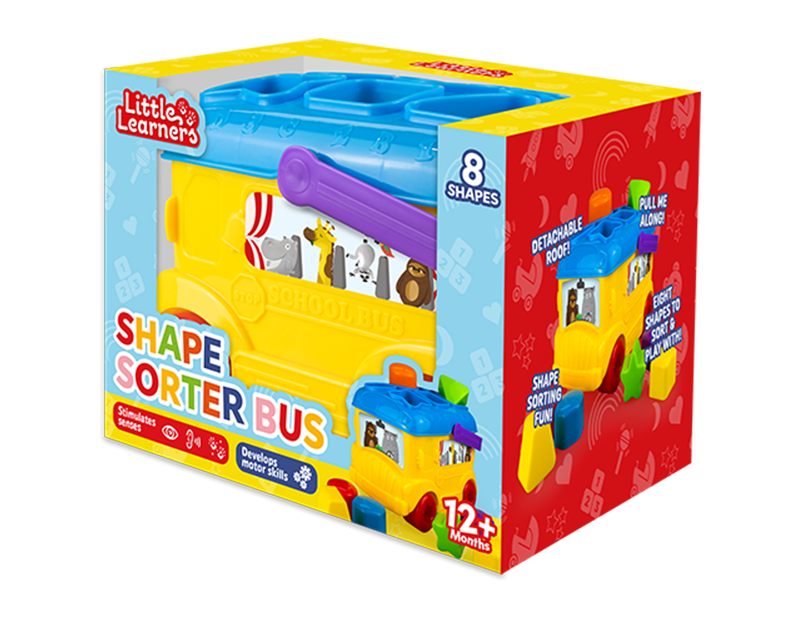 Wholesale Little Learners Shape Sorter Bus