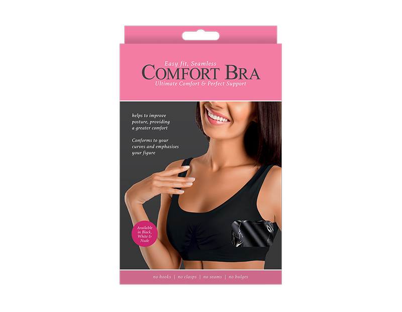 Black Comfort Bra