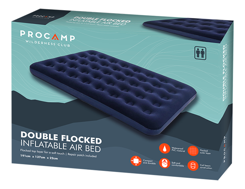 Aerobed double flocked sales mattress