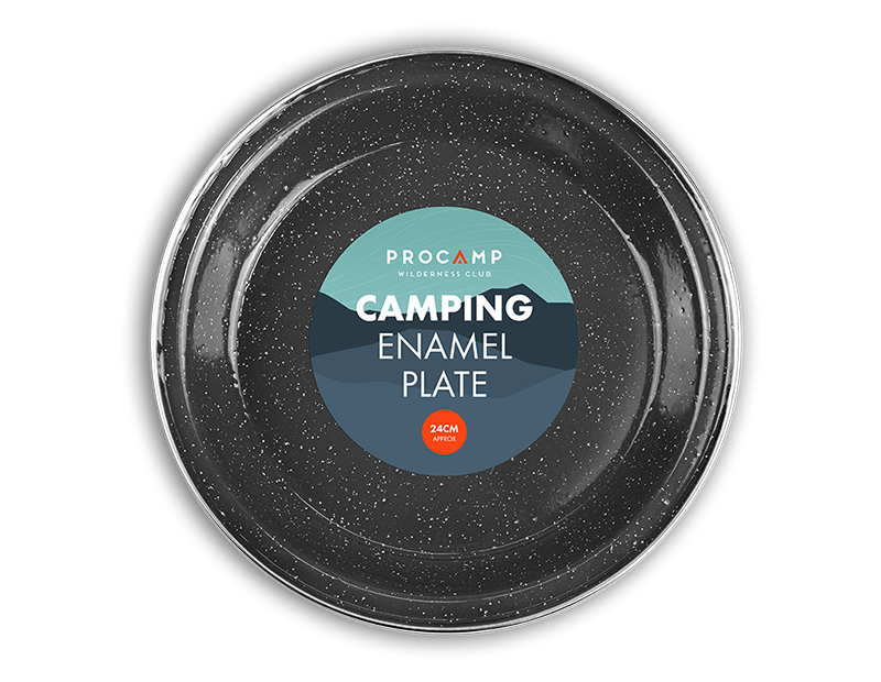 Camping Enamel Plate 24cm