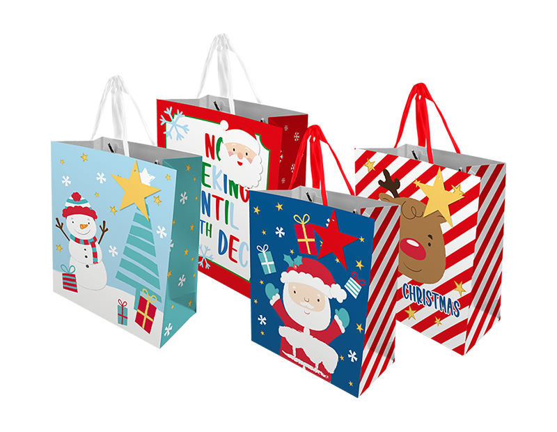 Christmas gift bag ca 45 x 30 cm  Greece New  The wholesale platform   Merkandi B2B