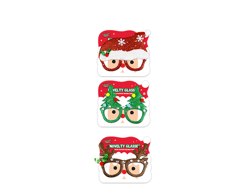Wholesale Christmas Novelty Glasses | Bulk Buy Christmas Dress Up