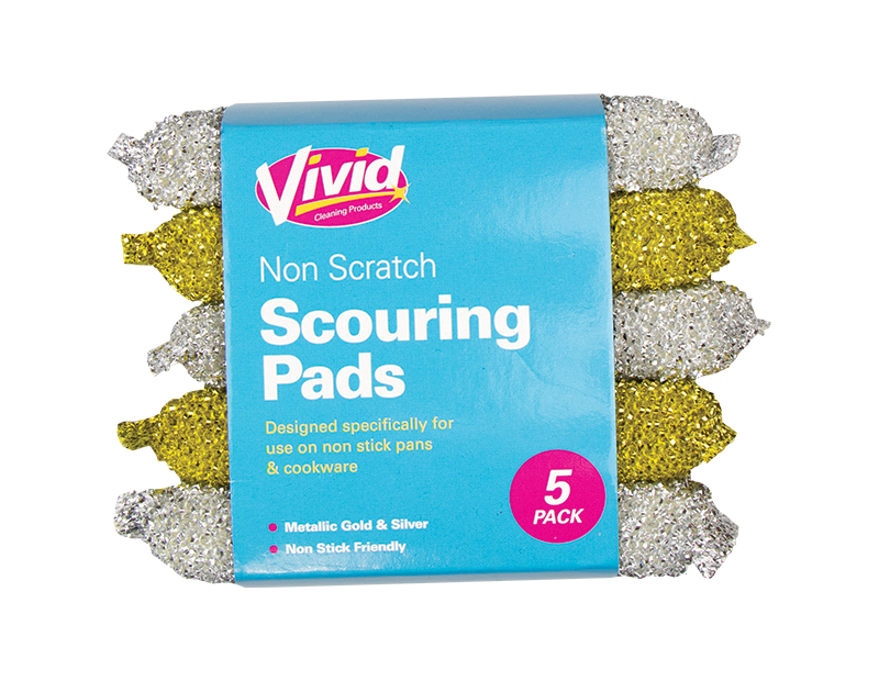 Non Scratch Scouring Pads - 5 Pack