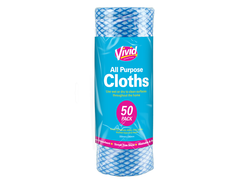 Multi Purpose Cloth Roll 50pk