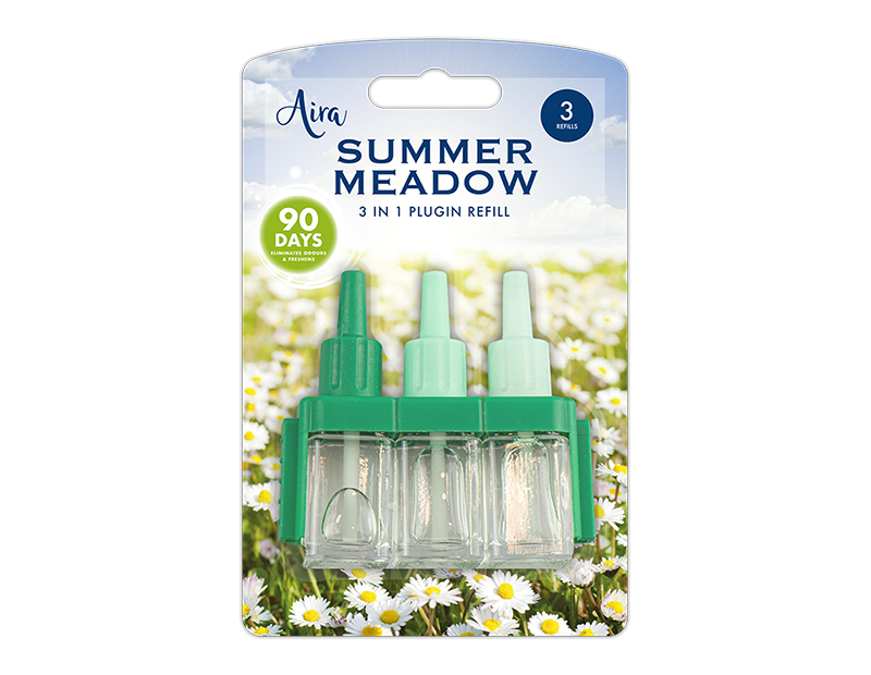 Air Freshener Summer Meadow Scent Refill 3pk