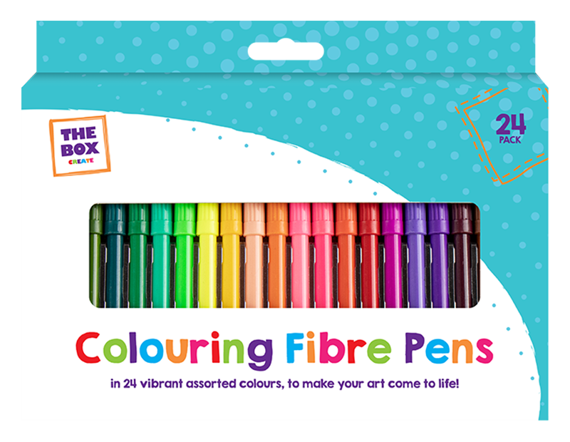 Colouring Fibre Pens 24pk