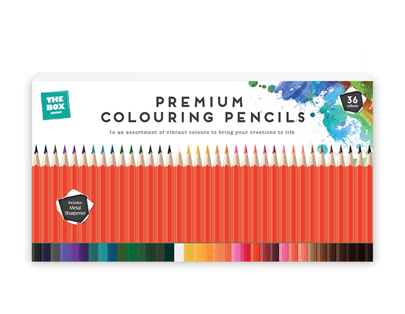 Colouring Pencils with Sharpener 36pk