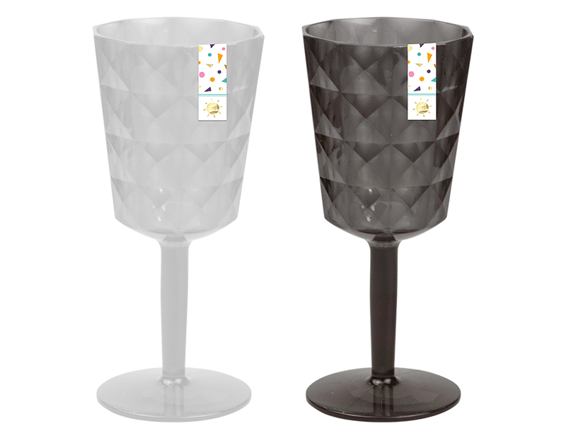 Wholesale Diamond Plastic wine glass | Gem imports Ltd.
