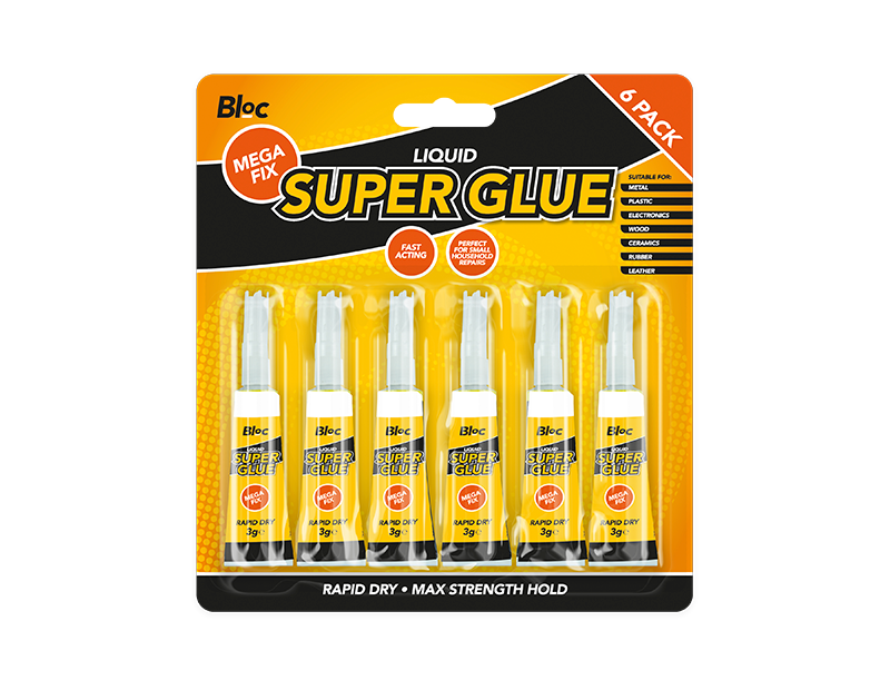Super Glue 3g - 6 Pack