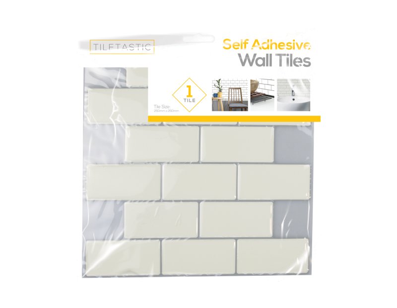 White Brick Wall Tile Sticker