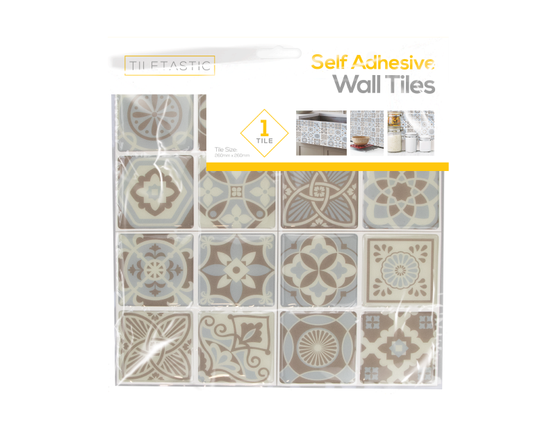 Blue and Grey Mosaic Patterned Wall Tile Sticker