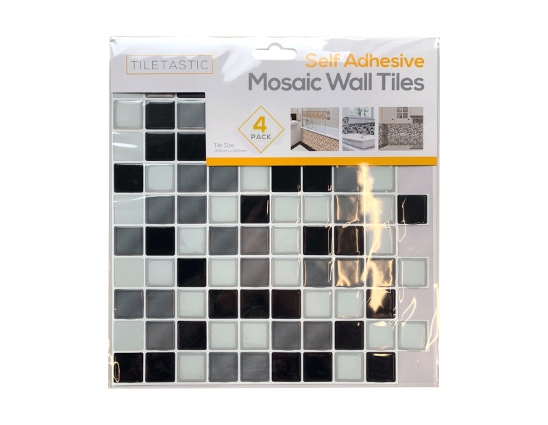 Wholesale Black & White Mosaic Wall Tile Stickers