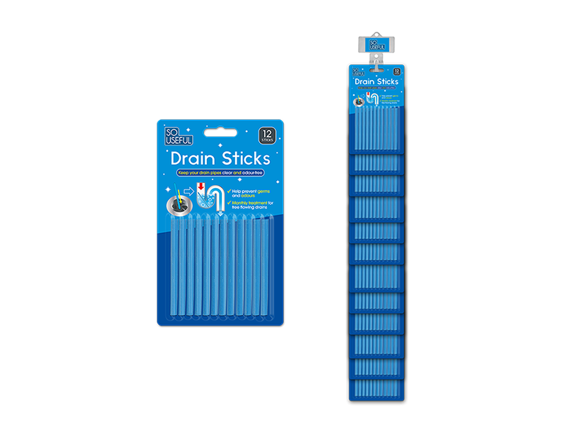 Wholesale Drain Sticks 12pk With Clip Strips