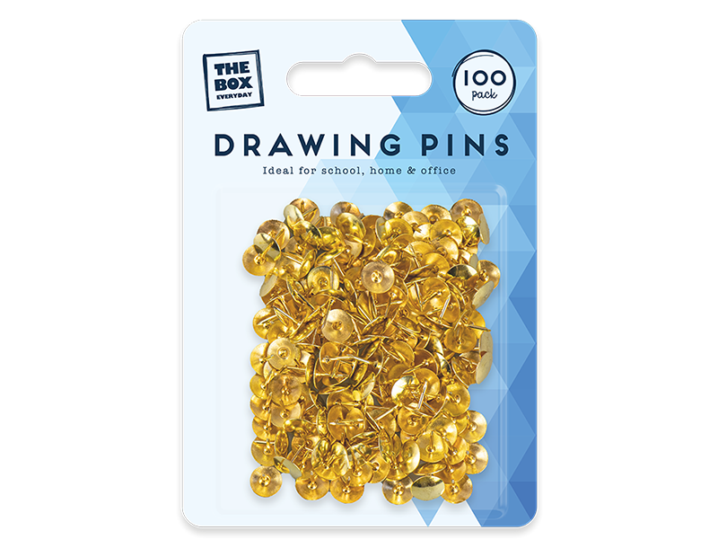 Wholesale Drawing pins 100pk