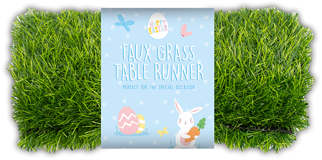 Faux Grass Table Runner 90cm x 30cm