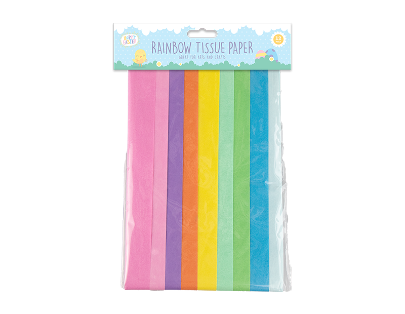 Pastel Rainbow Tissue Paper 15pk