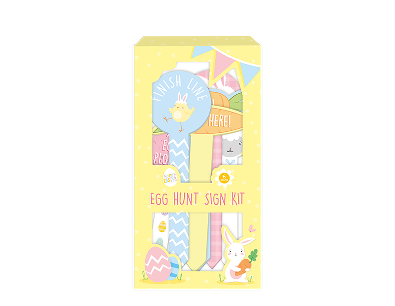 Easter Egg Hunt Sign Kit 6pk