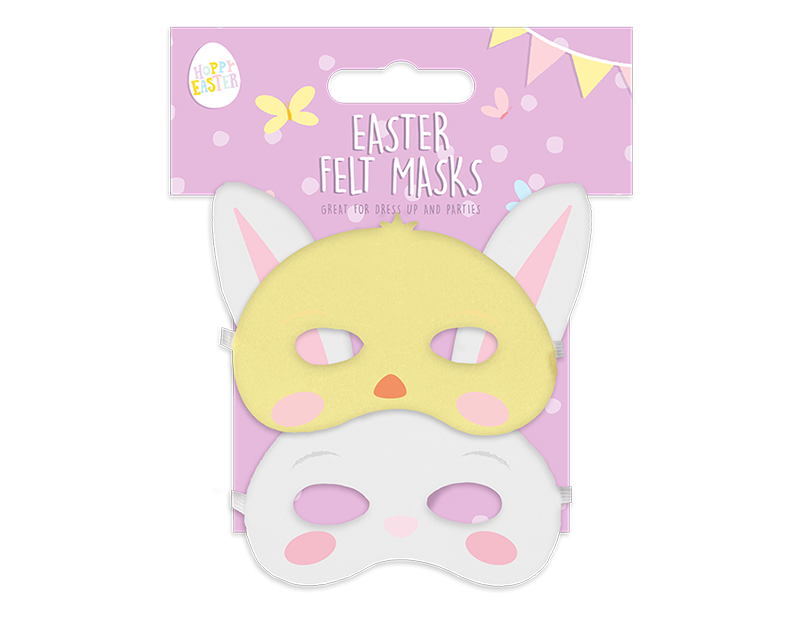 Easter Felt Character Mask 2pk