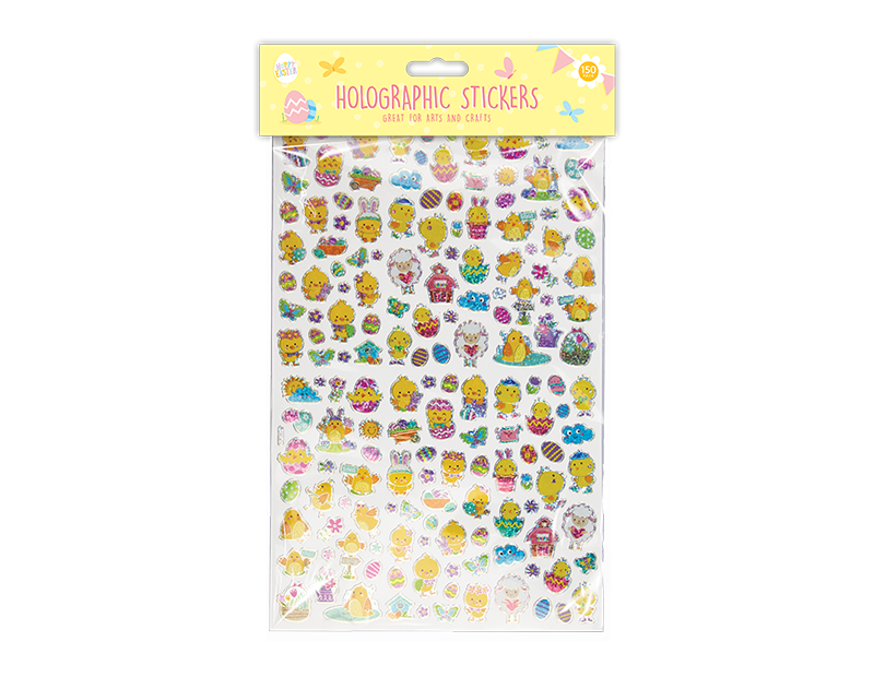 Easter Mini Holographic Stickers 150pk