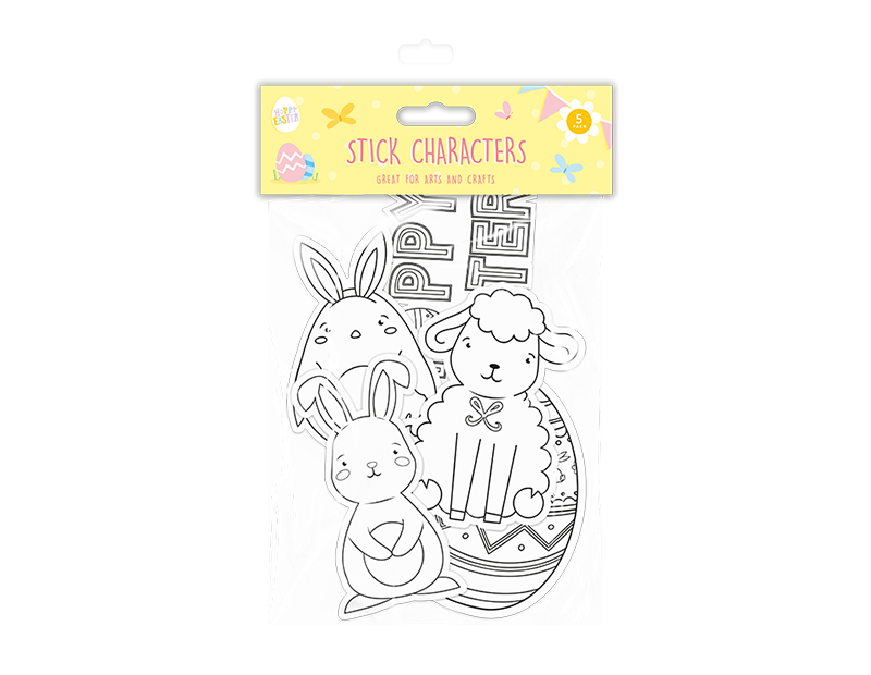 Easter Stick Characters 5pk