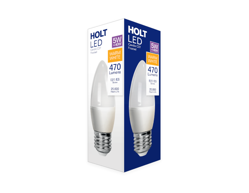 LED Candle Bulb 5W E27/ES Warm White