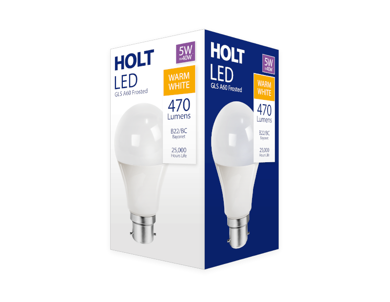 LED Classic Bulb 5W B22/BC Warm White