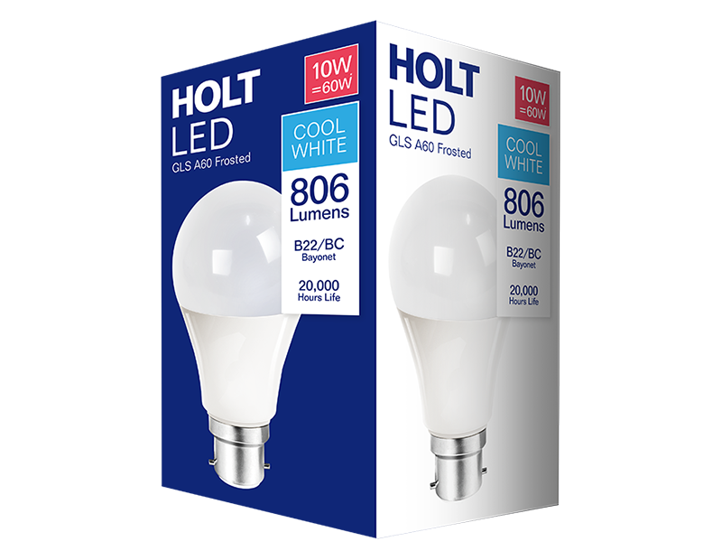 LED Classic Bulb 10W GLS A60 B22/BC Cool White
