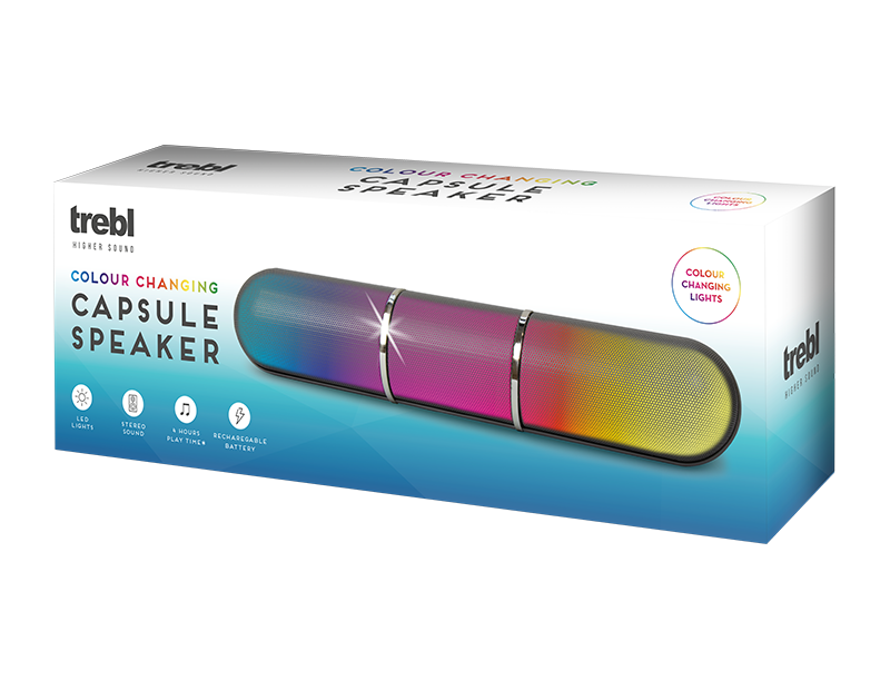 Color changing speaker deals light