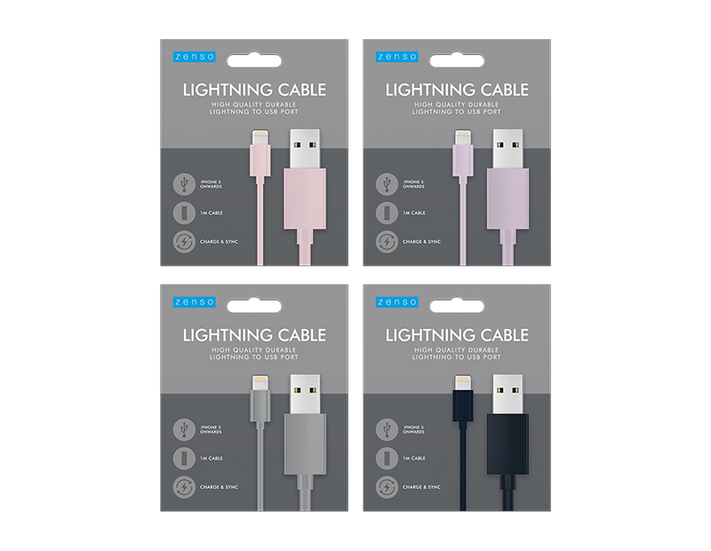 Wholesale Coloured Iphone USB Cable 1m| Gem imports Ltd