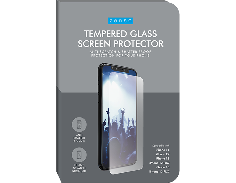 iPhone 13/13 Pro 6.1" Tempered Glass Screen Protector Kit - 4 Piece