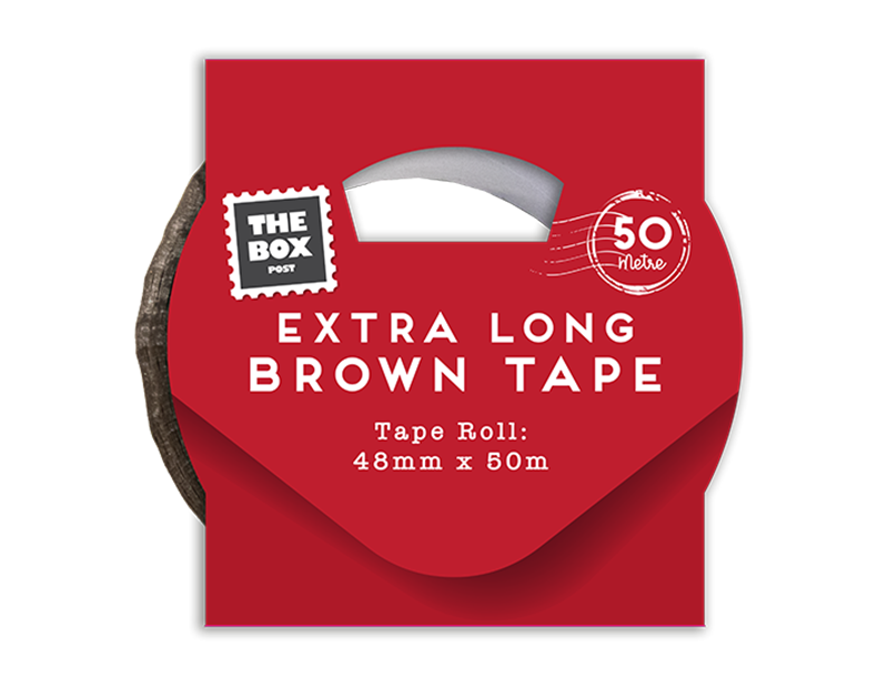 Extra Long Brown Tape 50m