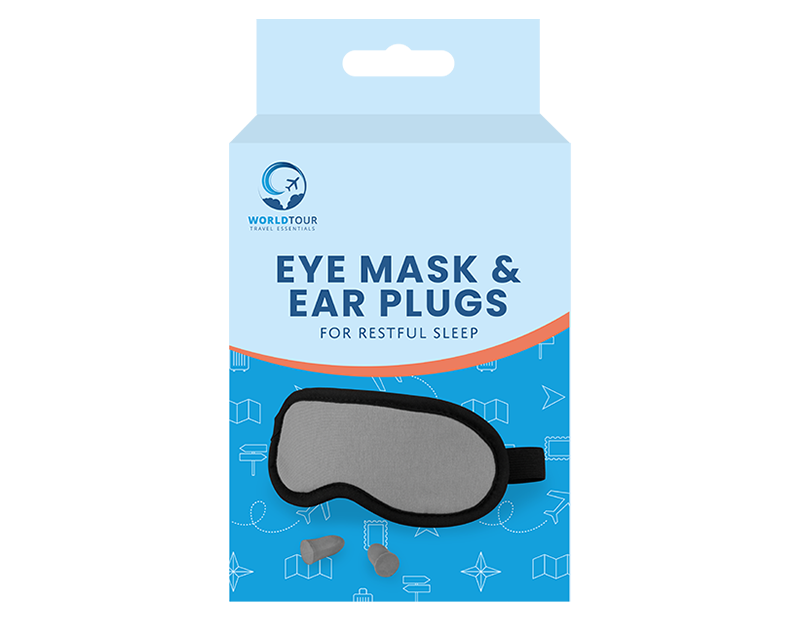 Eye Mask & Ear Plug Set