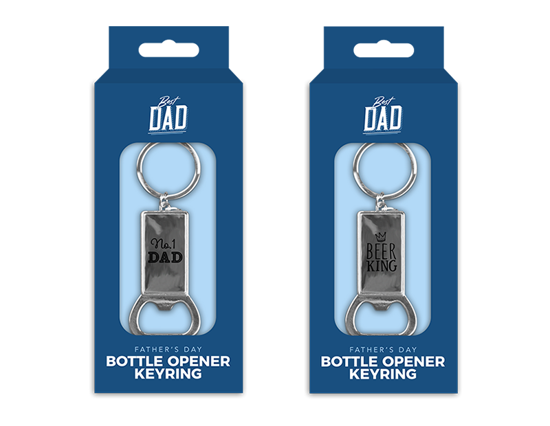 Wholesale Father's Day Metal Bottle Opener Keyring