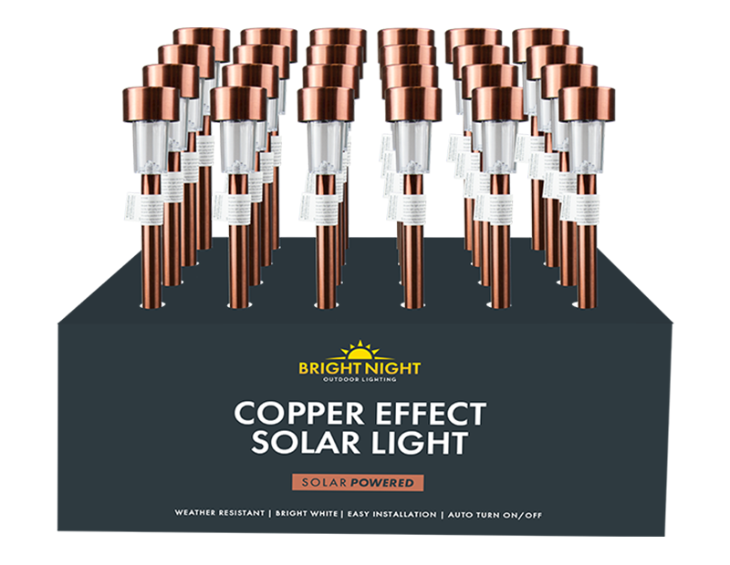Copper Effect Solar Stake Light PDQ