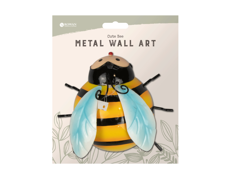Cute Bee Metal Wall Decoration