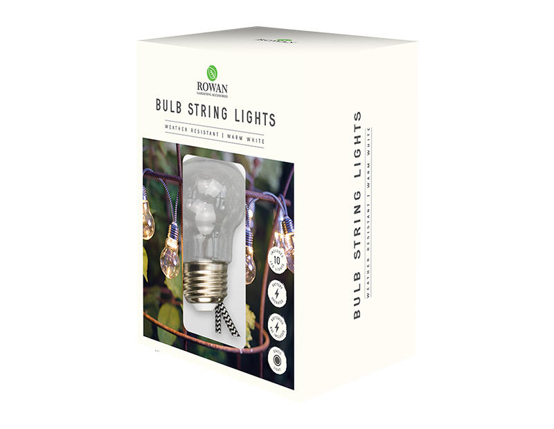 Battery Operated Bulb String Lights Warm White