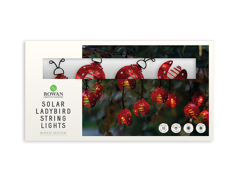 10 Solar Ladybird String Lights
