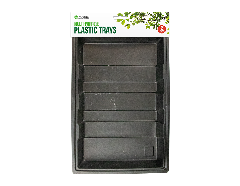 Multi-Purpose Plastic Trays 2pk