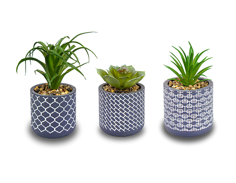 Wholesale Artificial Plant in Geo Pot