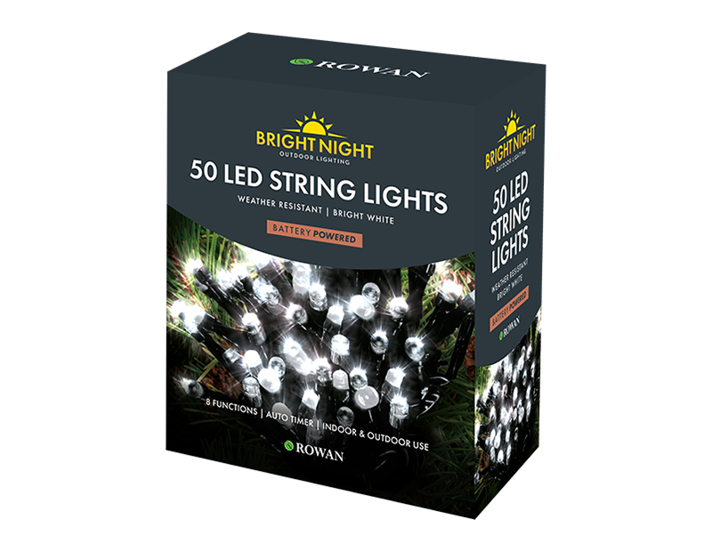 50 LED Battery Powered String Lights 5M