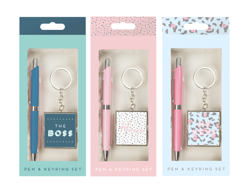 Wholesale Novelty Pen and Keyring Gift Set