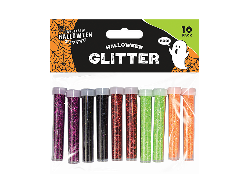 Halloween Glitter Tubes 10 Pack