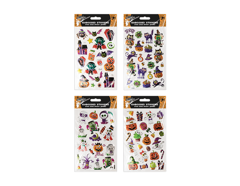 Wholesale Embossed Foil Halloween stickers