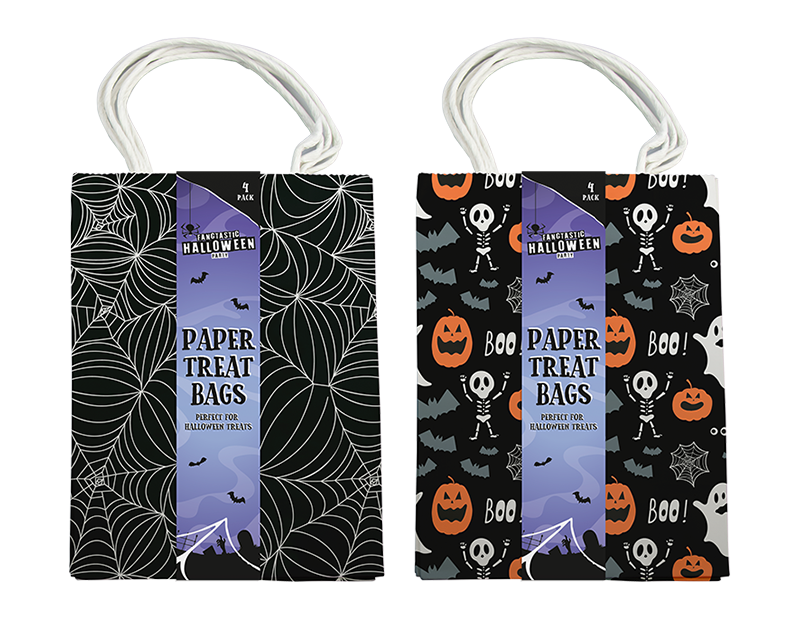 Halloween Paper Treat Bags 4pk