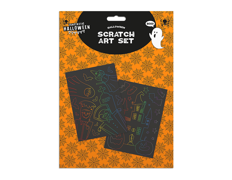 Wholesale Halloween scratch art set