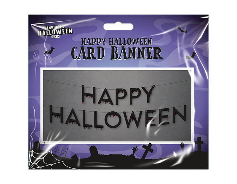 Happy Halloween Card Banner 1m