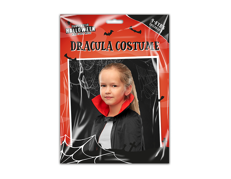 Children's Dracula Costume 4-8yrs
