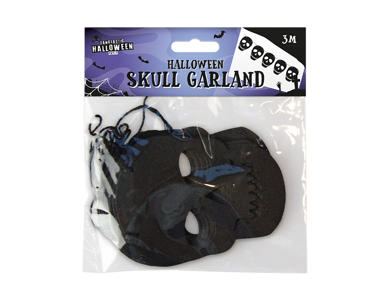 Halloween Skull Garland 3m