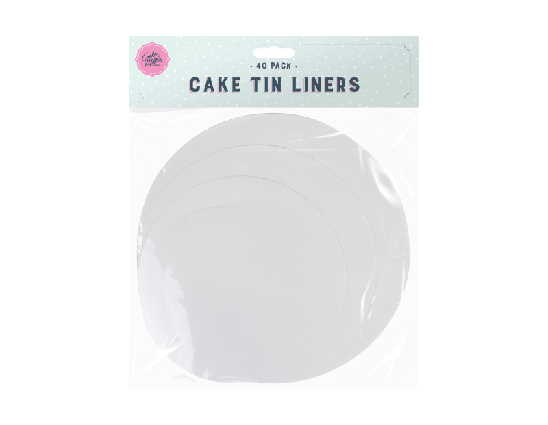 Cake Tin Liners - 40 Pack