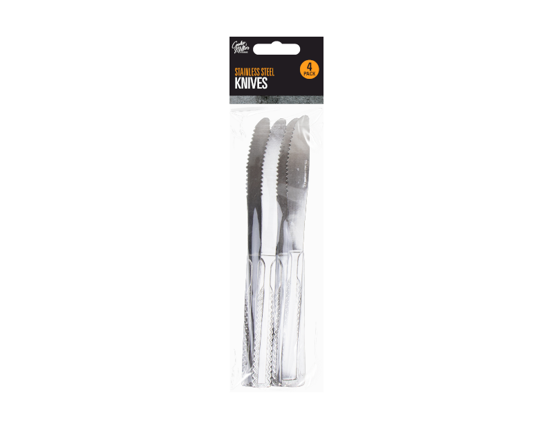 Stainless Steel Knives - 4 Pack